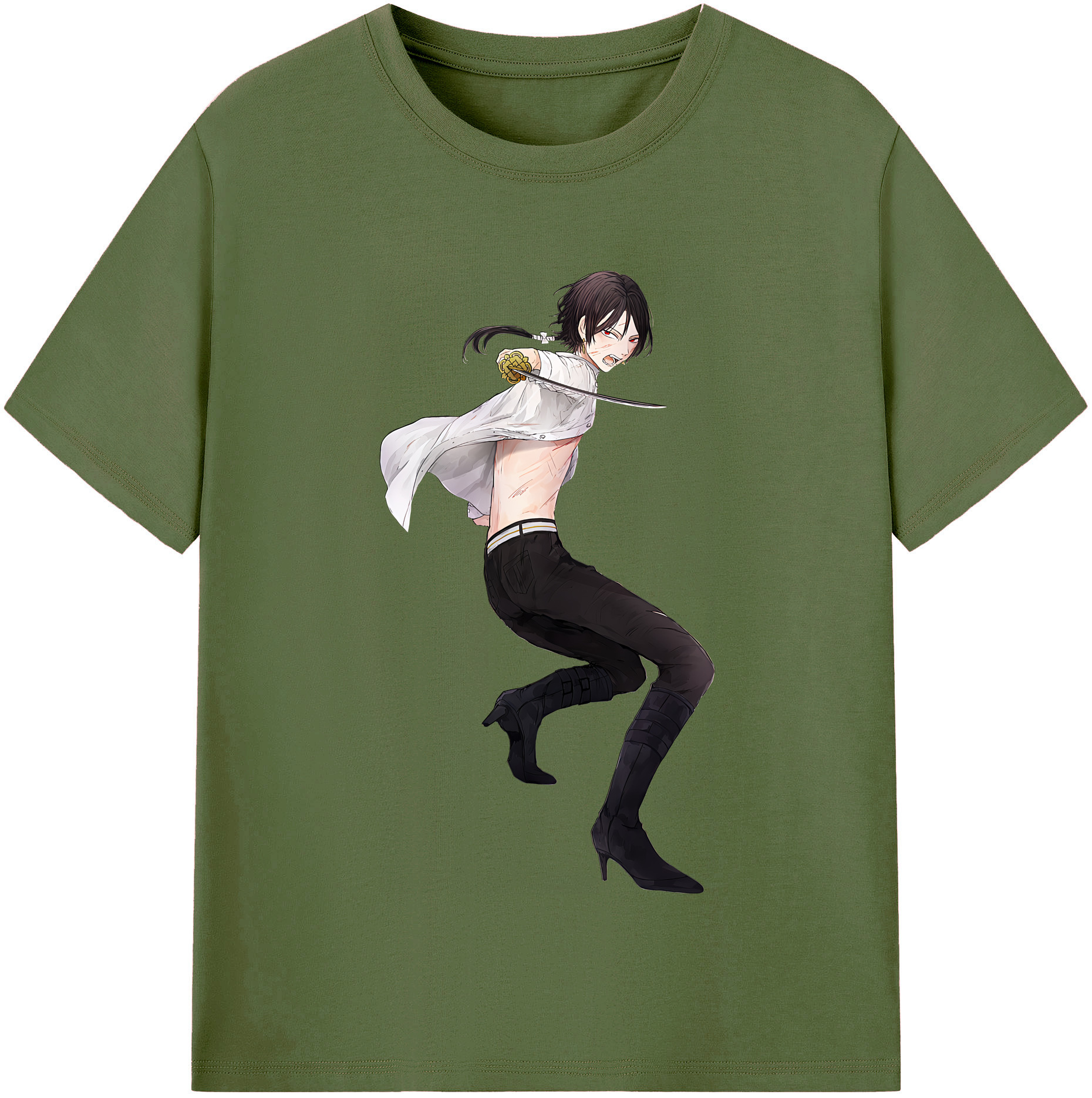 （画像用） 刀剣乱舞 Touken Ranbu 綿100％半袖Tシャツ（フロントプリント）
